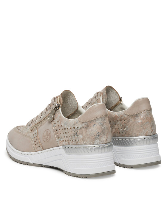 Rieker Sneakersy Rieker N4327-80 Béžová
