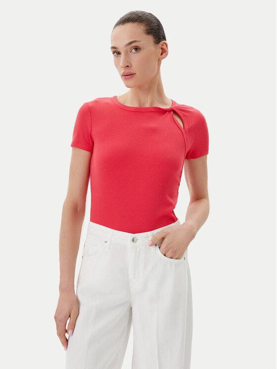 DKNY DKNY Majica P51H8APJ Koral Regular Fit
