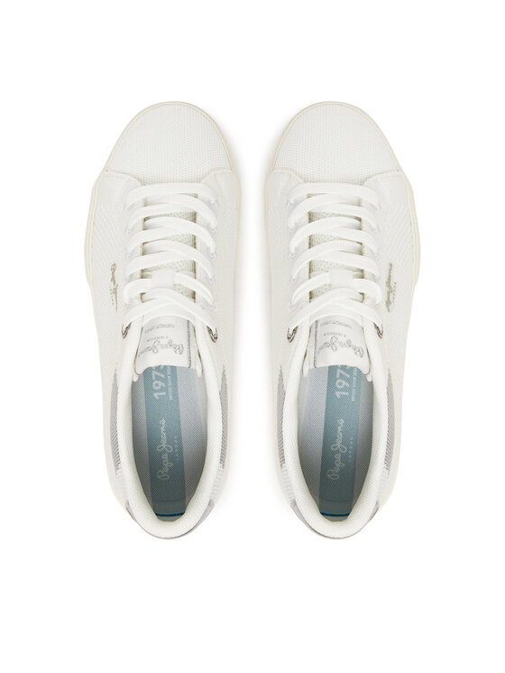 Pepe Jeans Снікерcи Pepe Jeans Kenton Knit PLS31601 Білий