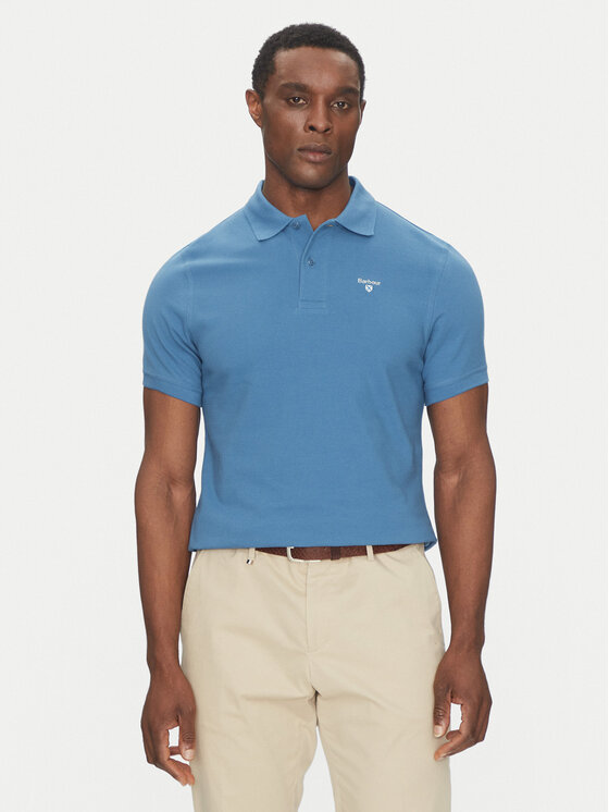 Barbour Barbour Polo marškinėliai Original Sports MML0358BU67 Mėlyna Tailored Fit