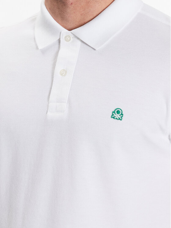 United Colors Of Benetton United Colors Of Benetton Polo marškinėliai 3089J3179 Balta Regular Fit
