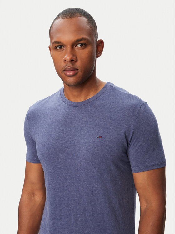 Tommy Jeans Tommy Jeans Marškinėliai Jaspe DM0DM20363 Mėlyna Slim Fit