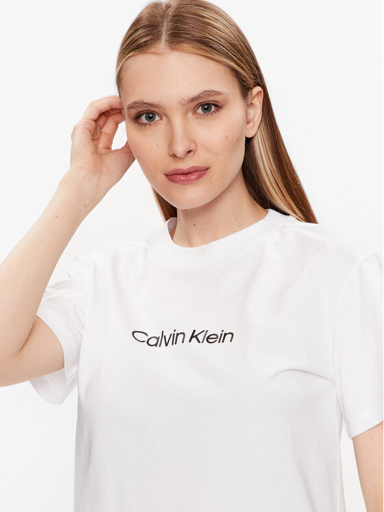 Calvin Klein Calvin Klein Majica Hero Logo K20K205448 Bela Regular Fit