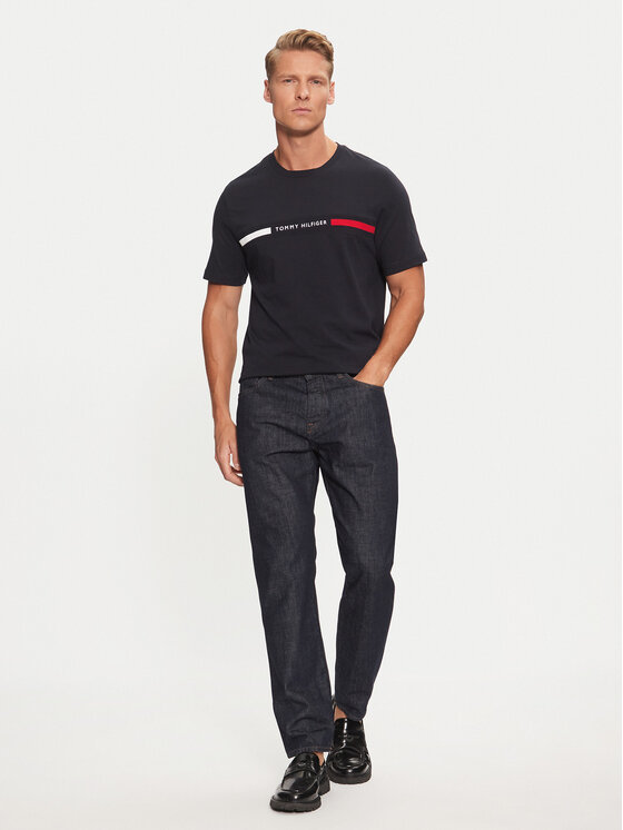 Tommy Hilfiger Tommy Hilfiger T-shirt MW0MW36498 Blu scuro Regular Fit