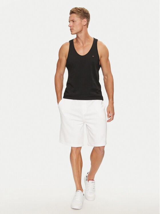 Tommy Hilfiger Tommy Hilfiger Berankovių marškinėlių komplektas UM0UM03387 Juoda Regular Fit