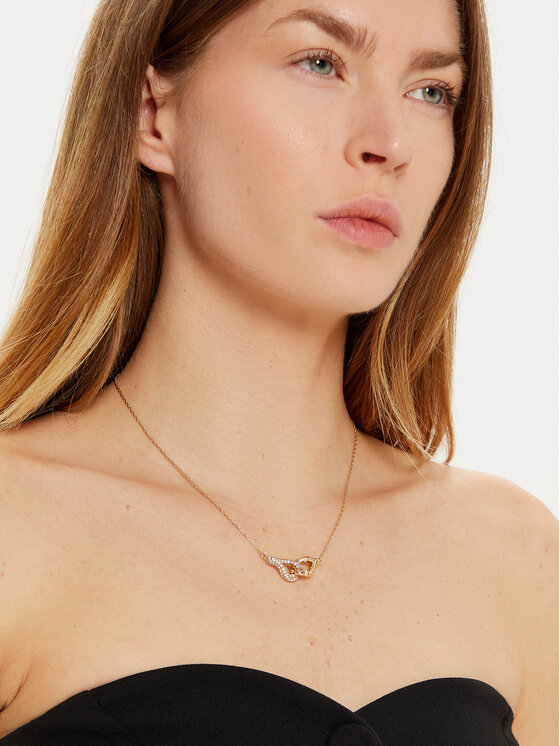 Tory Burch Намисто Tory Burch Interlocking Wishbone Pendant 161070 Золотий