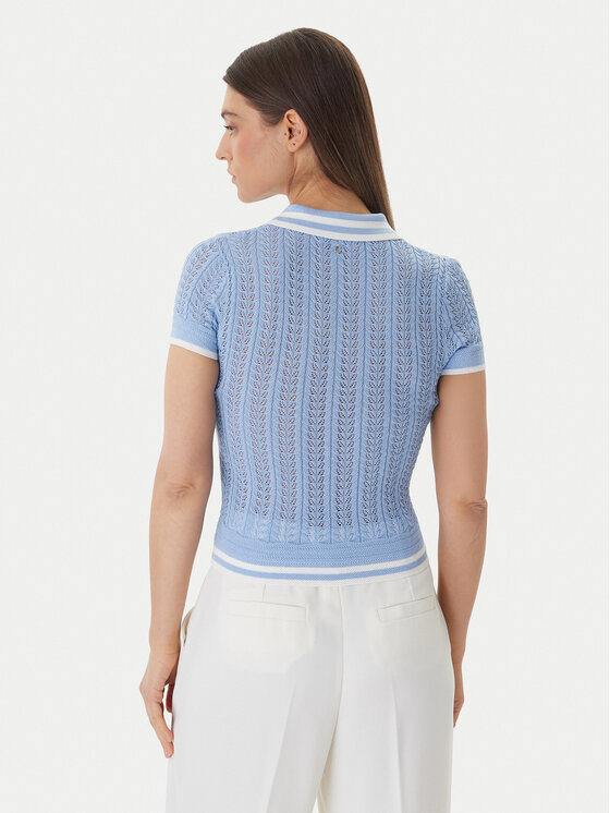 Guess Guess Поло W6GR25 Z0672 Голубий Regular Fit