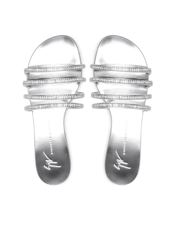 Giuseppe Zanotti Шльопанці Giuseppe Zanotti E200003 Срібний