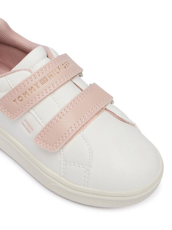 Tommy Hilfiger Sneakers Tommy Hilfiger Low Cut Velcro Sneaker T1A9-35063-1355 M Crema