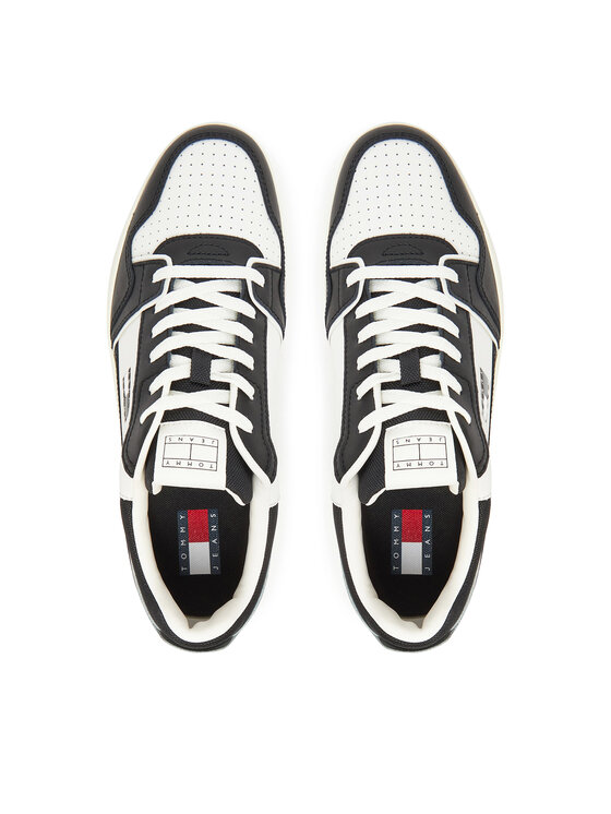 Tommy Jeans Snīkeri Tommy Jeans Tjm Retro Basket EM0EM01610 Balts