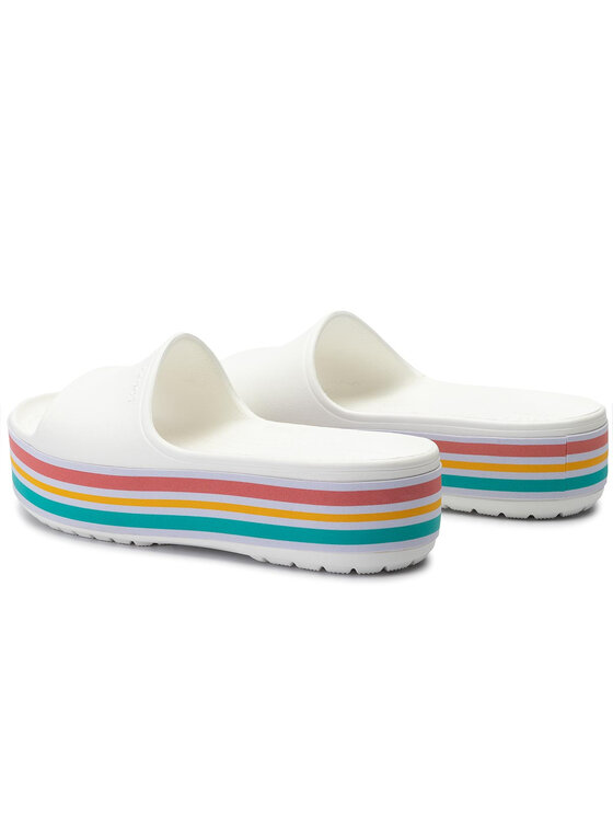 Crocs Ciabatte Crocs Cb Platform Bld Color Slide 205693 Bianco