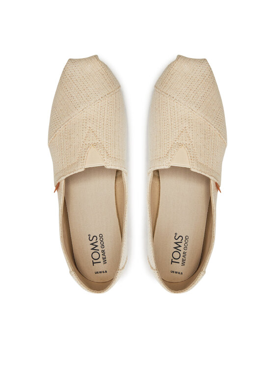 Toms Espadryle Toms Alpargata 10020656 Écru