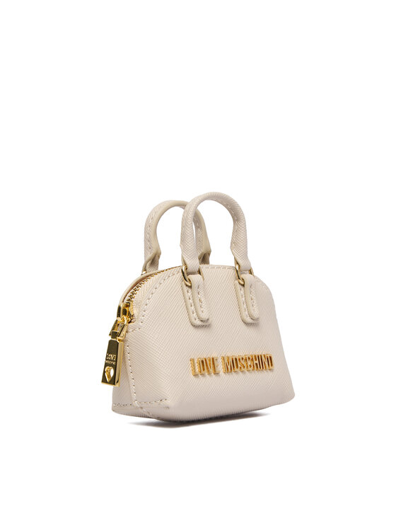 LOVE MOSCHINO Etui pentru chei LOVE MOSCHINO JC5412PP0NKZ0110 Écru