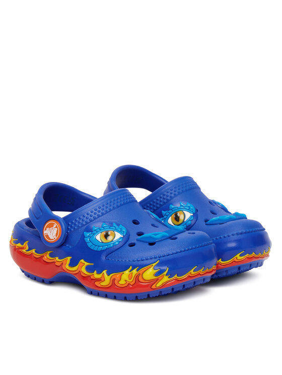 Crocs Шльопанці Crocs Toddler Classic IAM Dragon Lights Clog 212510 Голубий