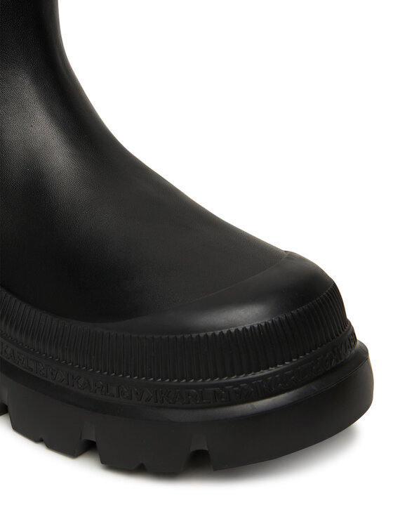 KARL LAGERFELD Kotníková obuv s elastickým prvkem KARL LAGERFELD KL43545 Černá