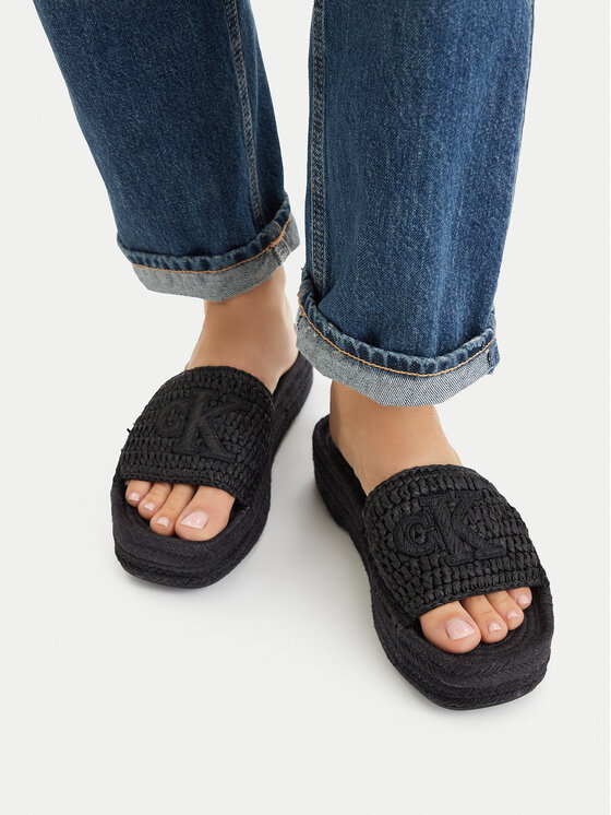 Calvin Klein Espadryle Calvin Klein Ebeth HW0HW02895 Czarny