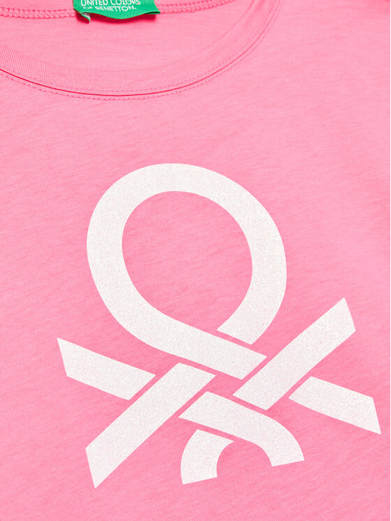 United Colors Of Benetton United Colors Of Benetton T-shirt 3I1XC10C0 Rosa Regular Fit