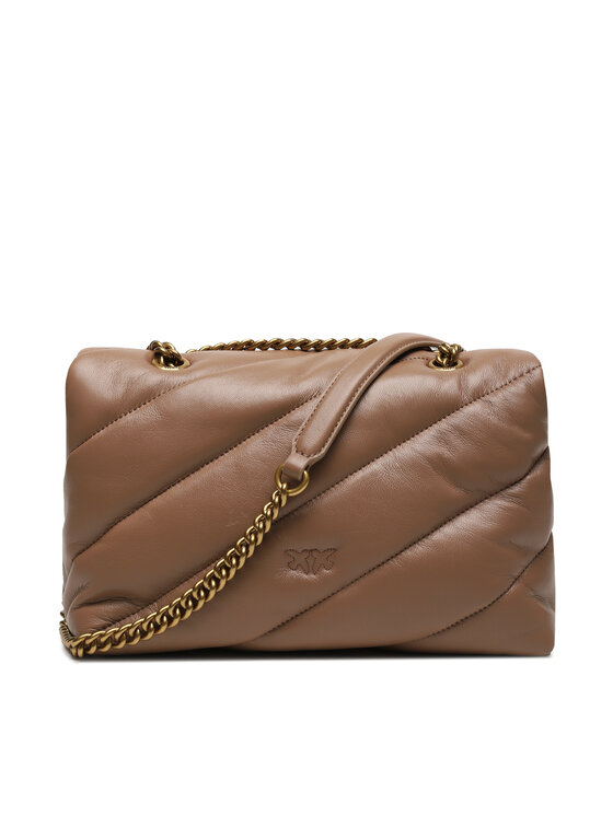 PINKO Kabelka Pinko Love Classic Puff Cl AI 23-24 100038 A0F2 Hnědá