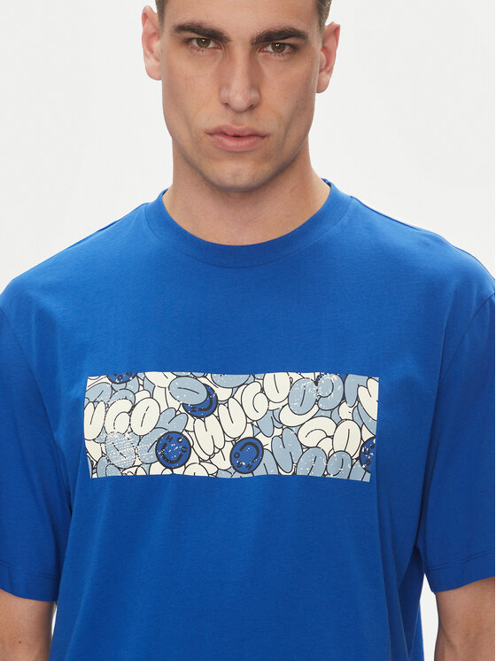 HUGO HUGO T-shirt Nurix 50545128 Plava Regular Fit