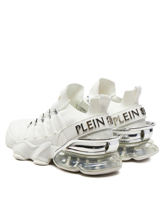 Plein Sport Sneakersy Plein Sport SADS USC0518 STE003N Biela