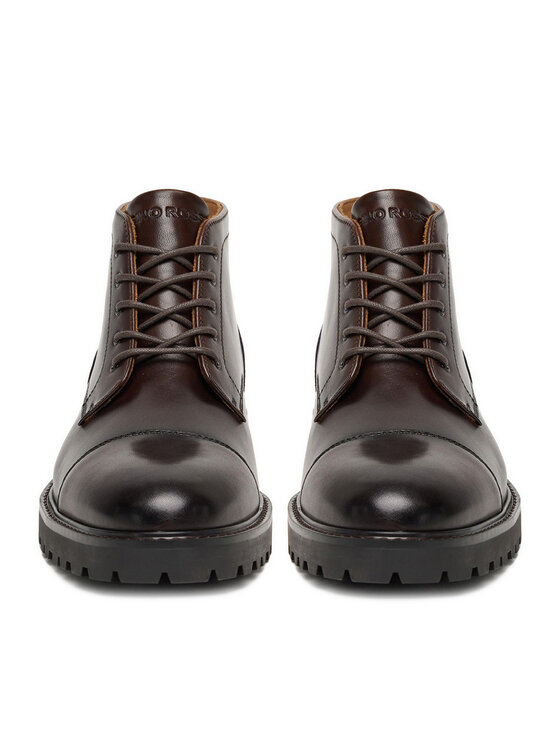 GINO ROSSI Šnurovacia obuv Gino Rossi EO-UBERTO-03 125AM Hnedá