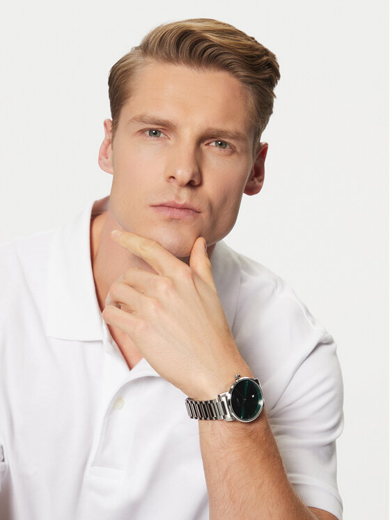 BOSS Годинник BOSS Dean 1514134 Срібний