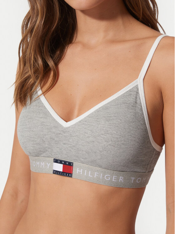 Tommy Hilfiger Tommy Hilfiger Top de sujetador UW0UW06272 Gris claro