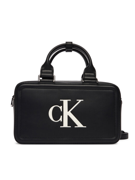 Calvin Klein Torbica Calvin Klein Bold Ck Bauletto Crossbody LV04F3411G Crna