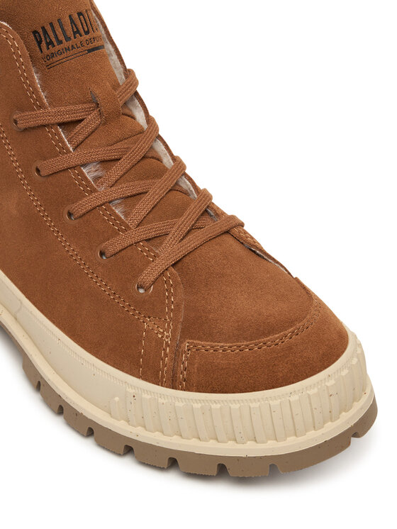 Palladium Schnürstiefeletten Palladium Pallashock Zip Warm 74353-257-M Braun