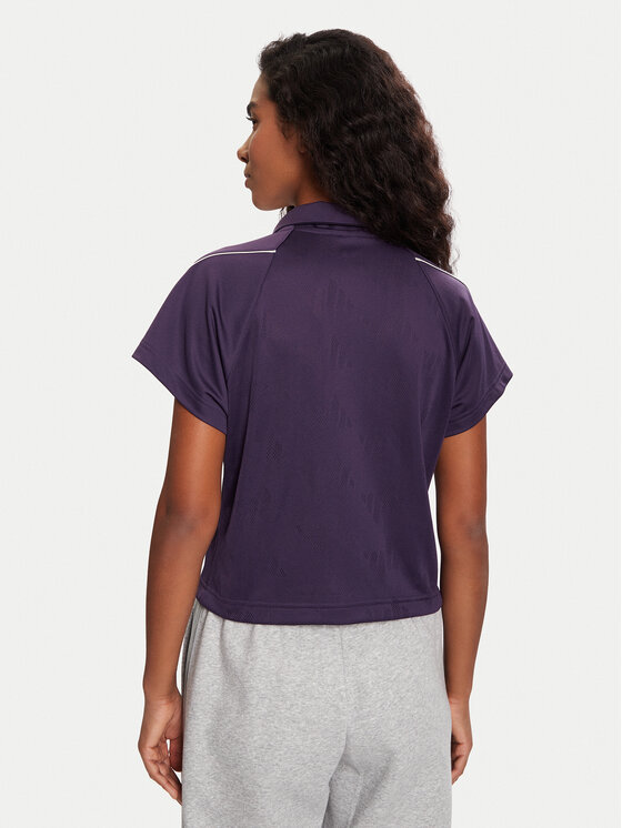 adidas adidas Поло Stadium 3-Stripes Tennis Inspired Jacquard JY3426 Фіолетовий Regular Fit
