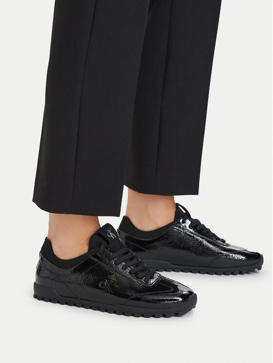 Calvin Klein Sneakersy Calvin Klein Low Profile Run Mg Pol Mix Mat HW0HW03284 Czarny