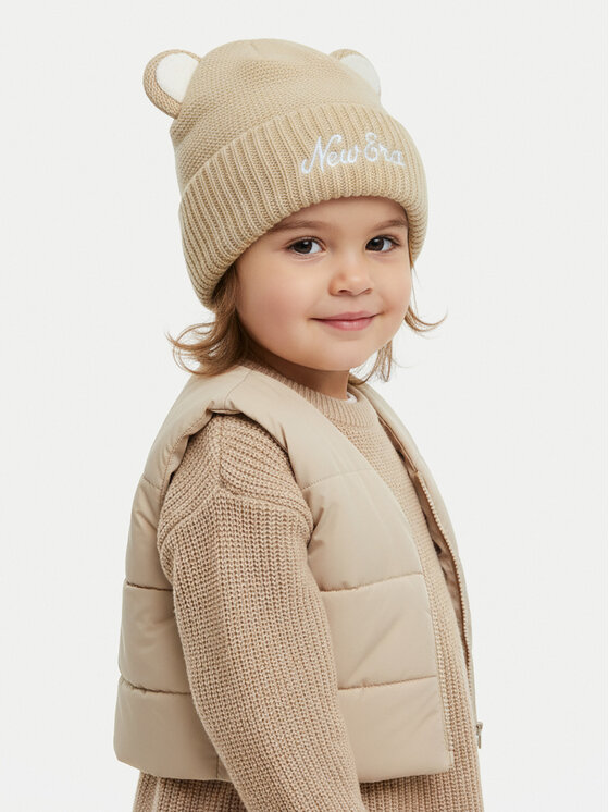 New Era Berretto New Era Teddy Bear Ears Cuff Knit Beanie 60580793 Beige