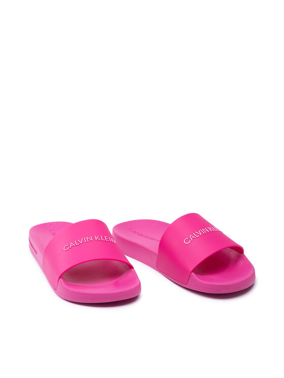 Calvin Klein Jeans Iešļūcenes Calvin Klein Jeans Slide Institutional Ck Tpu YW0YW00104 Rozā
