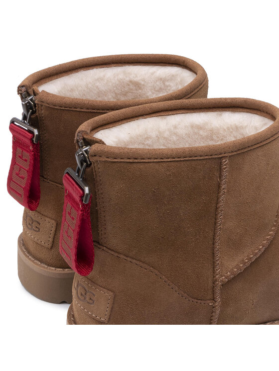 Ugg Снігоходи Ugg W Classic Mini Logo Zip 1122671 Коричневий