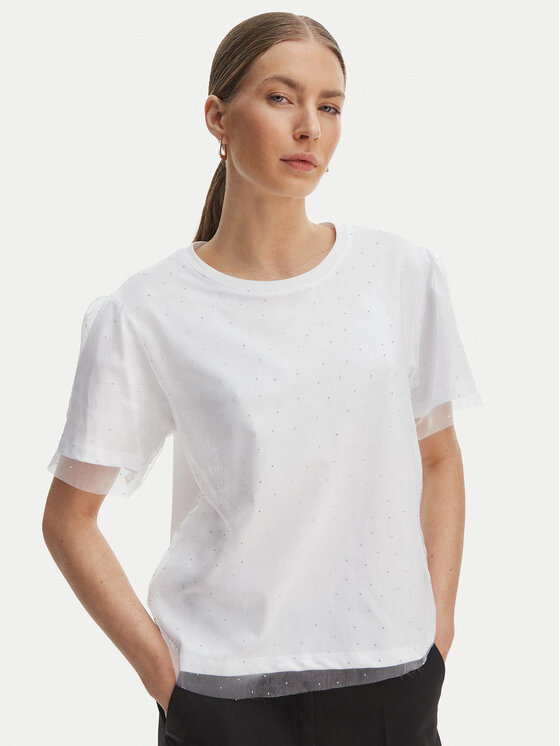 Rinascimento Rinascimento Camiseta CFC0128089003 Blanco Regular Fit