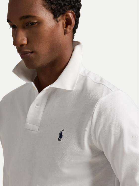 Polo Ralph Lauren Polo Ralph Lauren Поло 710680790001 Білий Custom Slim Fit