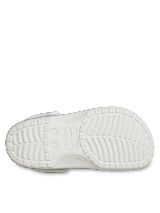 Crocs Чехли Crocs Classic Iridescent Glitter Clog 211005 Сребрист