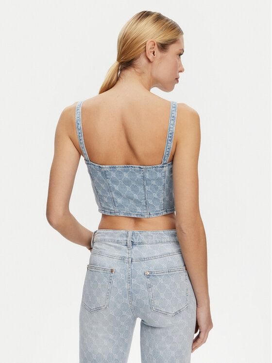 Gaudi Gaudi Топ 511BD46001 Голубий Slim Fit