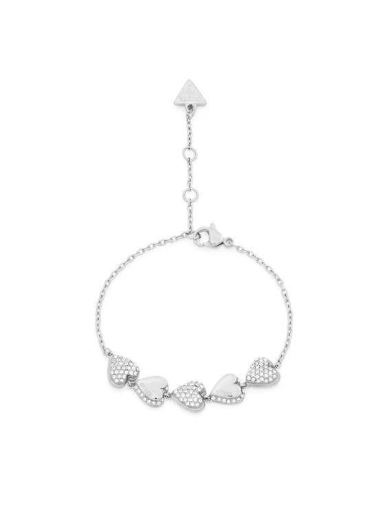 Guess Bransoletka Guess JUBB06 071JW Srebrny