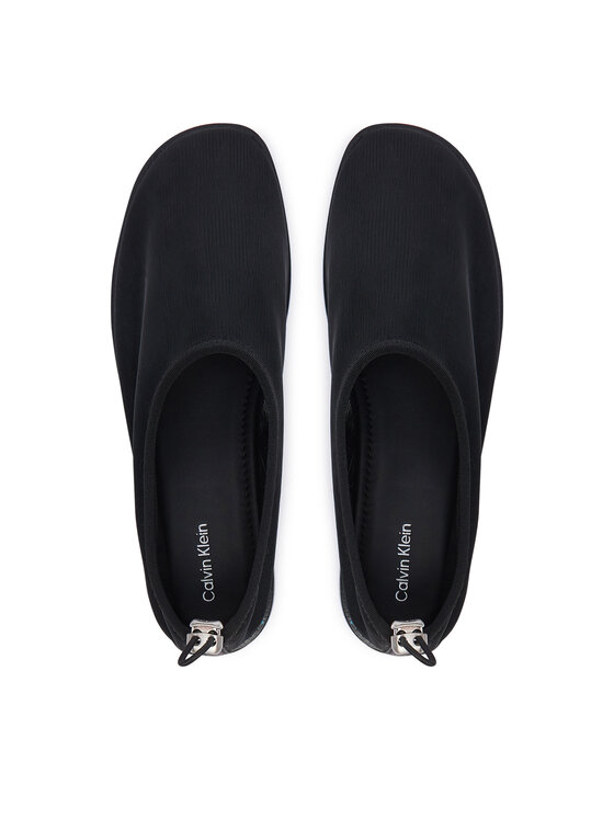 Calvin Klein Balerīnas Calvin Klein Stretch Ballerina Shoe Spac Mesh HW0HW03041 Melns