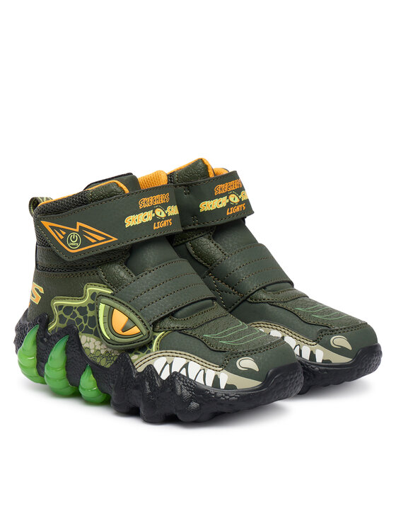 Skechers Снігоходи Skechers Skech-O-Saurus Lights 2.0 400122L OLV Хакі