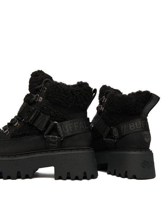 Buffalo Polacchine Buffalo Aspen Com Mid Warm 1622593 Nero