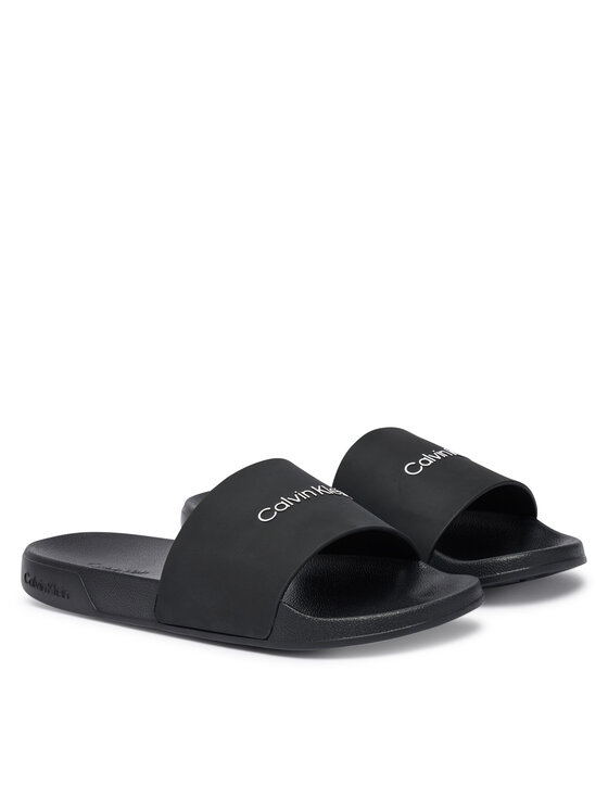 Calvin Klein Klapki Calvin Klein Ess Slide Monobrand Cv HM0HM02107 Czarny