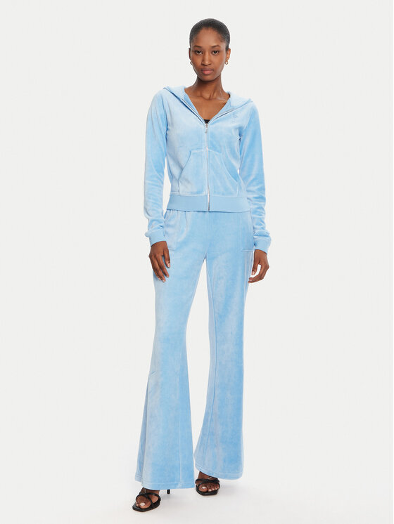 Juicy Couture Juicy Couture Spodnji del trenirke Caisa JCSEBJ008 Modra Slim Fit