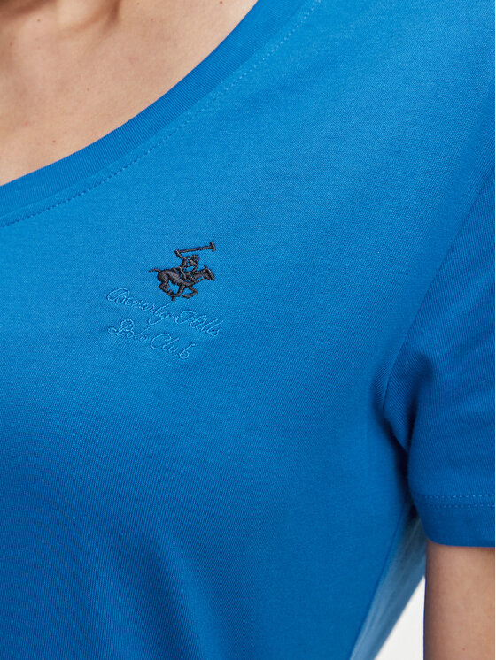 Beverly Hills Polo Club Beverly Hills Polo Club Camiseta P-SS26W-TS516518 Azul Regular Fit