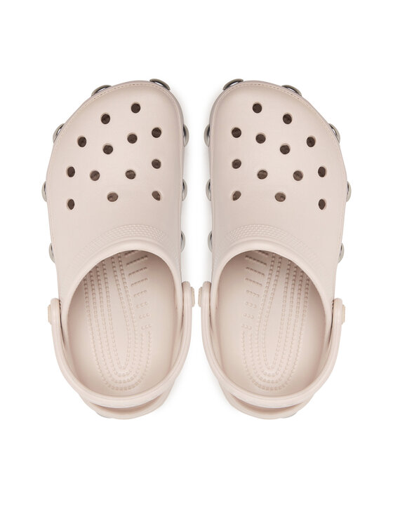 Crocs Şlapi Crocs Classic Big Studded Clog 214236 Crem