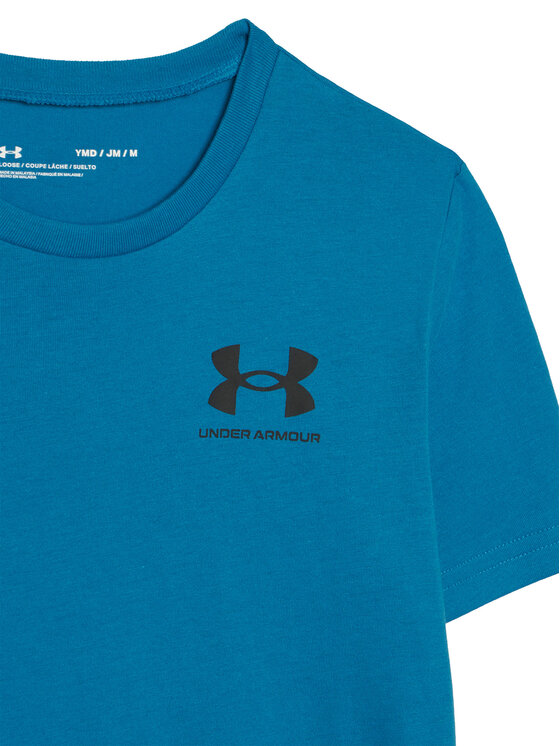 Under Armour Under Armour Футболка Ua Sportstyle Left Chest Ss 1363280 Голубий Loose Fit