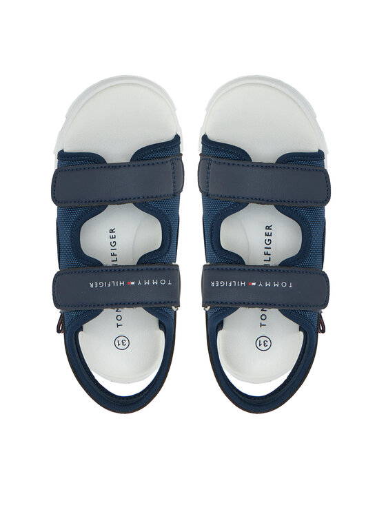 Tommy Hilfiger Сандали Tommy Hilfiger Velcro Sandal T1B2-33898-1591 S Тъмносин