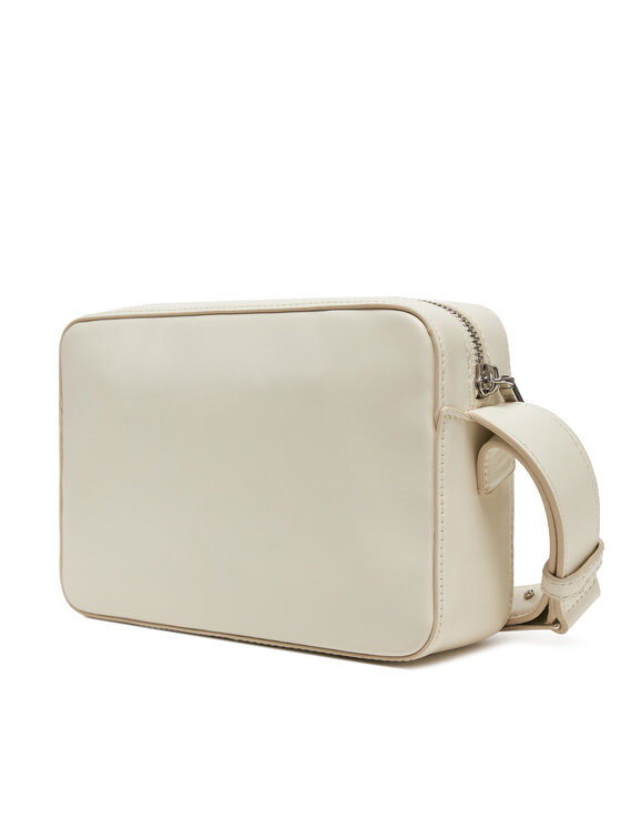 Calvin Klein Torebka Calvin Klein Embossed Logo Camera Bag K60K612555 Kremowy