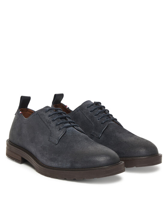 Tommy Hilfiger Cipele Tommy Hilfiger Cleated Derby FM0FM05770 Tamnoplava
